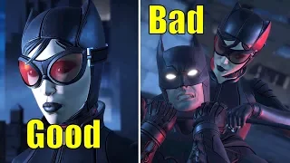 Batman Fighting Good/Bad Catwoman -All Dialogues- The Enemy Within Ep5 Same Stitch