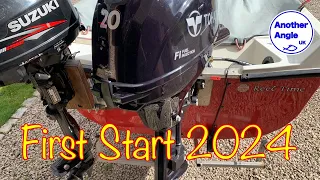 Outboard Start Up : Tohatsu 20 hp efi : Suzuki 2.5 hp : Orkney Coastliner 14 / 440