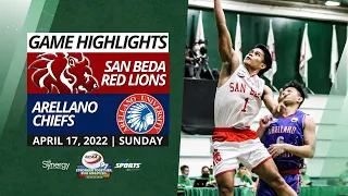 San Beda Red Lions vs AU Chiefs | Game Highlights | April 17, 2022 | NCAA Season 97