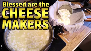 Making Cheese Using a kit from CheeseMonkey