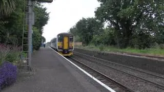 Freight and passenger action on the line to Felixstowe