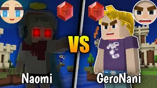 Naomi BG Vs GeroNani BG!! Mobile Vs PC [Blockman Go Bedwars]