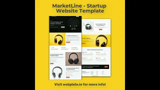 MarketLine - Startup Website Template