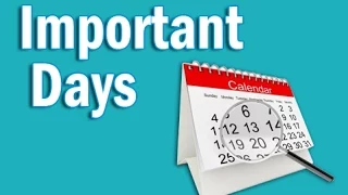 Important Days in Hindi | Static GK