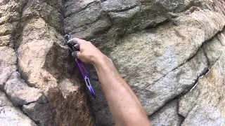 Trad Climbing on Retribution at The Gunks, NY