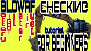 PAANO MAG BLOWAF CHECKING NG BACKHOE FOR BEGINNERS# tutorial #battery#light#oil#water#air#fuel