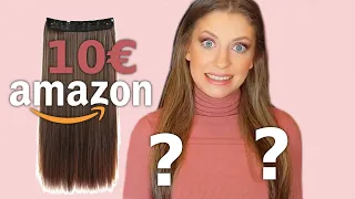 TEST DÜNNES HAAR STYLEN mit 10 € amazon Clip In Extensions - Kann das gut aussehen?