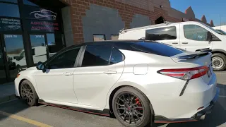 TRD vs WRX Race - TRD Gets window Tint - Muffler Delete Sounds