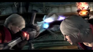 Devil May Cry 4 Nero Vs Dante First Meet | Dante Save Nero