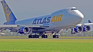33 HEAVY LANDINGS & TAKE OFFS | A330Neo, B747-400F, A350, B777 | Amsterdam Schiphol Airport Spotting
