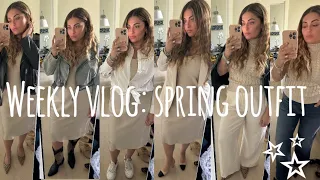 WEEKLY VLOG: nuovi capi e outfit primaverili + what’s in my bag 👜work edition