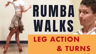 BASIC Rumba Walks - Leg Action & Turns