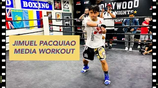 JIMUEL PACQUIAO HOLDS 1ST MEDIA WORKOUT #pacquiao #boxing