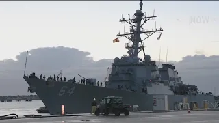 American warship comes under attack in Red Sea