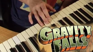 How to play "Gravity Falls" theme on piano/ Саундтрек "Грэвити фоллс" на пианино (обучение)