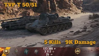 TVP T50/51 - 9000 Damage - World of Tanks