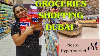 Nesto Hypermarket Dubai / ඩුබායි වල grocery shopping යමුද...