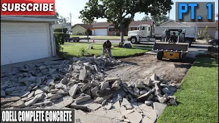 Massive Concrete Driveway Demo & Setup (Part 1)