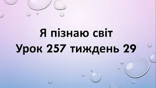 Я пізнаю світ (урок 257 тиждень 29) 2 клас "Інтелект України"