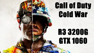 Call of Duty : Cold War — Ryzen 3 3200G + GTX 1060 6GB — @ Ruka Map, Low1080p
