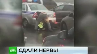 Уфа. Избиение полицейских сняли на видео