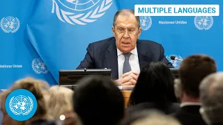 Ukraine & other topics - Russian Foreign Minister Press Conference | United Nations