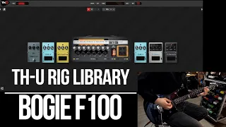 Overloud TH-U Rig Libraries | Bogie F100 | Playthrough (Mesa Boogie F-100)