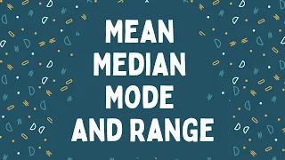 Mean Median Mode and Range Explained (Updated 4K version)