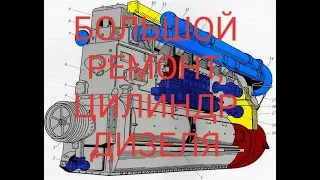 DIESEL. Ремонт дизеля Д-50. Переборка цилиндра (замена резиновых уплотнений)