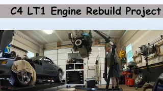 C4 Corvette LT1 Project.  Engine removal and rebuild