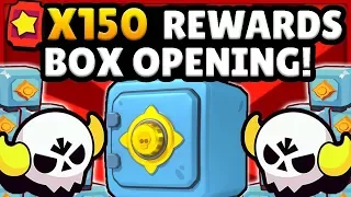 BRAWL BOX OPENING! - 150 BOSS FIGHT TICKET REWARDS! - BRAWL STARS