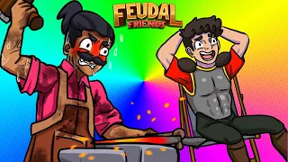 ZMUSZAM PUZONIKA DO PRACY PRZEZ 24H! | Feudal Friends