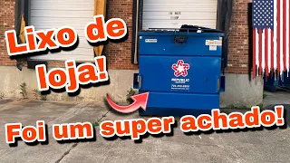 LIXO DAS LOJAS DOS ESTADOS UNIDOS!🇺🇸- ESSE FOI UM SUPER ACHADO! Dumpster-basura