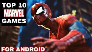 Top 10 Marvel Games for Android 2022 | CONSOLE GAMES ON MOBILE - ULTRA HD GRAPHICS!