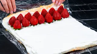 This strawberry dessert is the hit of the season! It melts in your mouth!