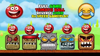 RED BALL 4: FULL GAME TOMATO BALL 'Reverse ' BALL FRIENDS WALKTHROUGH 8x SPEED GAMEPLAY