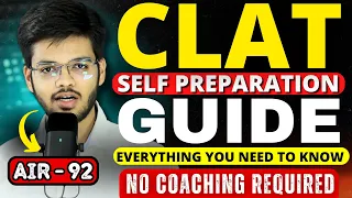 CLAT Self Study Guide | Crack CLAT Without Coaching | CLAT 2025 Exam Preparation | Abhyuday Pandey