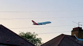 DAY AND NIGHT - PLANESPOTTING FROM MY HOUSE! - Departures from London Heathrow - 7th July 2023 - 4K
