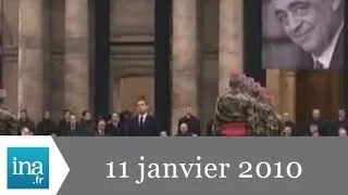 20h France 2 du 11 janvier 2010 - Obsèques de Philippe Séguin - Archive INA