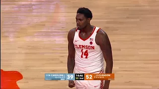 Clemson Men's Basketball || North Carolina Highlights