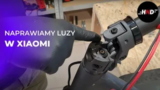 Kasujemy luzy kierownicy (mechanizmu składania) w hulajnodze Xiaomi