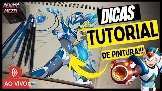 TUTORIAL DE COLORAÇÃO ( Colorindo o Megaman X ) Parte final - [LIVE]