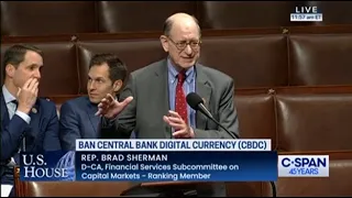 Sherman Exposes "Gross Hypocrisy" of Crypto Advocates