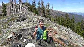 Ridge Above Cliff Lake, Marble Mountain Wilderness with View of Mt. Shasta - C0025