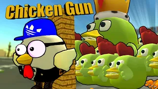 ЗОМБИ КОРОЛЬ В ЧИКЕН ГАН(CHICKEN GUN)!? Зомби апокалипсис!