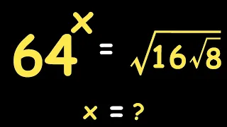 France | A Nice Exponential Olympiads Radical | How to solve for x?