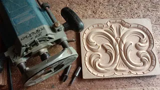 wood carving amazing design perfect handling router machine work