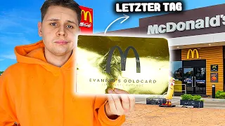 DIE LETZTE BESTELLUNG mit der GOLDKARTE von MCDONALDS...😢💳