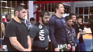 Рамзан Кадыров и Хабиб Нурмагомедов на тренировках клуба "Ахмат". Ramzan Kadyrov Khabib Nurmagomedov