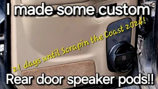 The Modified Suburban gets custom rear door speaker pods!!